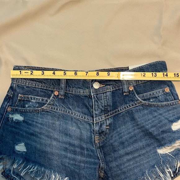 NWT We The Free Westwood Mid Rise High Low Shorts - Size 25 - Picture 13 of 14